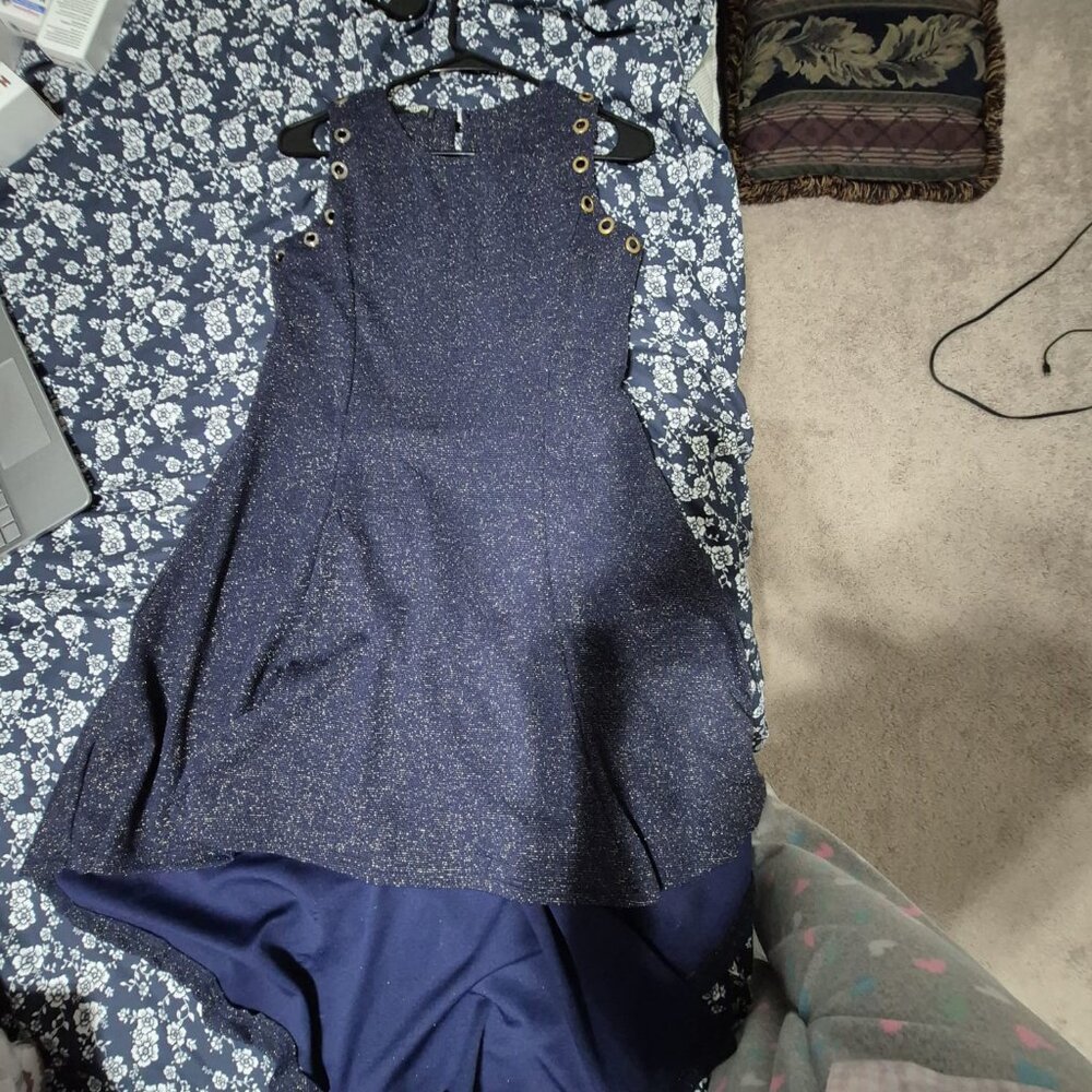 sparkling blue dress light weight